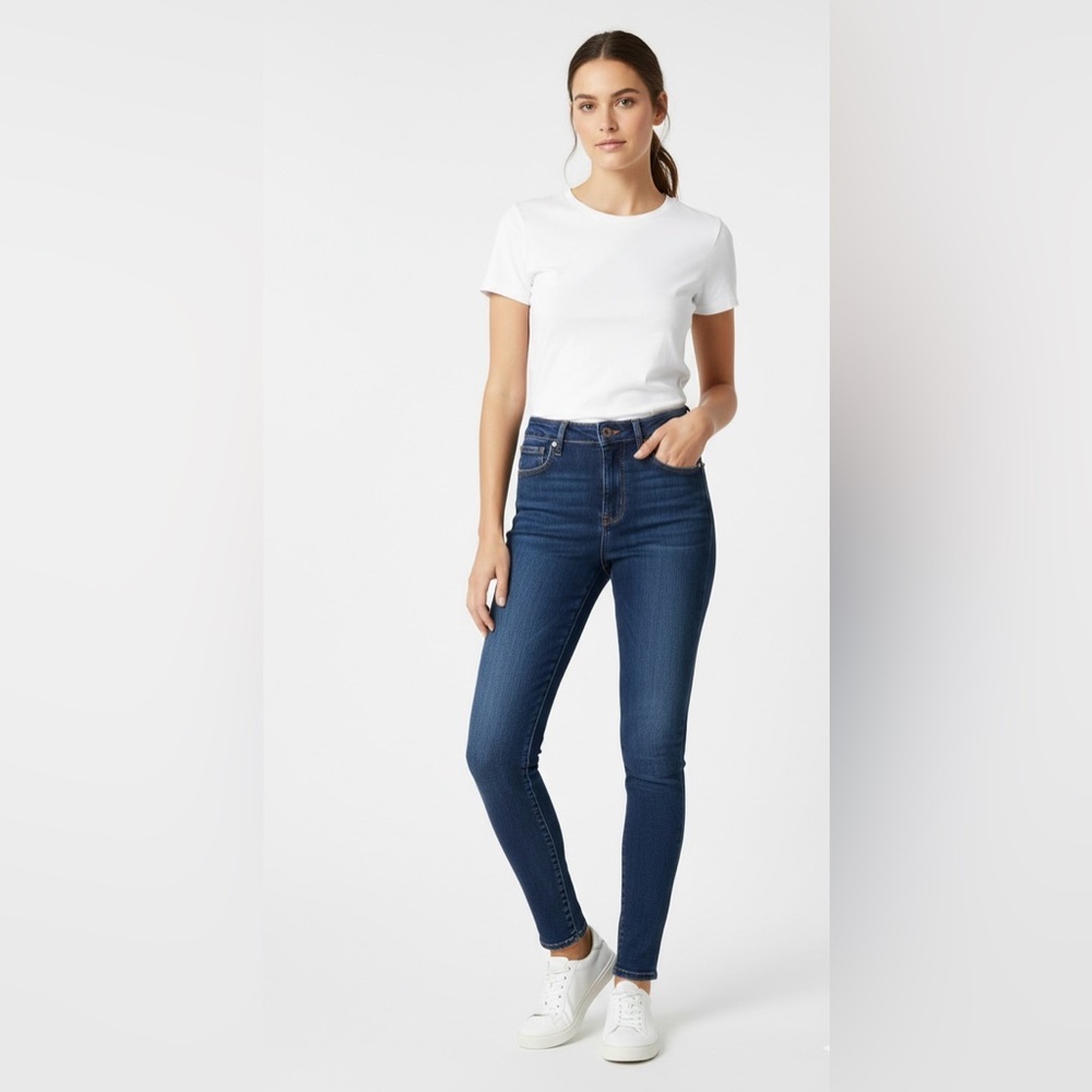 Madewell High-Rise Skinny Jeans in Dark Indigo Wash - Size(25